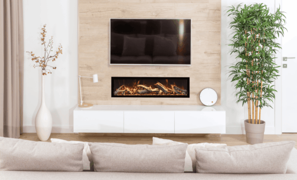 Stock Image - Amantii - Symmetry Xtra Tall Bespoke - 74" Electric Fireplace featuring Thermostatic Remote, WiFi capable and a Selection of Media Options  - Stove Depot and Chimney Works