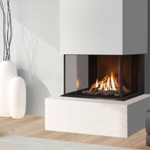 Stock Image - Urbana - U30 Screened Bay Fireplace Urbana Gas Bay Fireplace - Stove Depot and Chimney Works