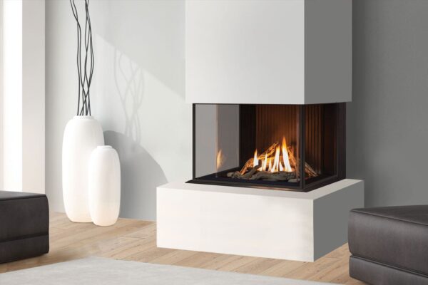Stock Image - Urbana - U30 Screened Bay Fireplace Urbana Gas Bay Fireplace - Stove Depot and Chimney Works
