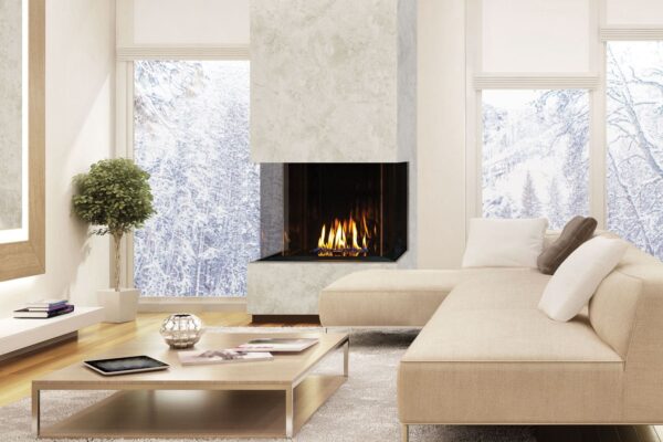 Stock Image - Urbana - U30 Tall Bay Fireplace Urbana Gas Bay Fireplace - Stove Depot and Chimney Works