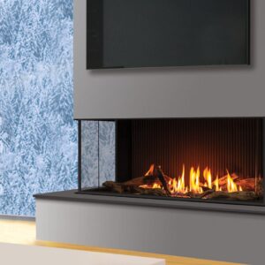 Stock Image - Urbana - U50 Screened Bay Fireplace Urbana Gas Bay Fireplace - Stove Depot and Chimney Works