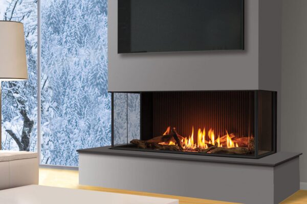 Stock Image - Urbana - U50 Screened Bay Fireplace Urbana Gas Bay Fireplace - Stove Depot and Chimney Works
