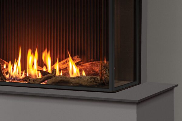 Stock Image - Urbana - U50 Screened Bay Fireplace Urbana Gas Bay Fireplace - Stove Depot and Chimney Works