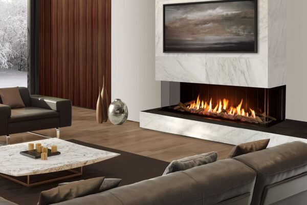 Stock Image - Urbana - U70 Bay Fireplace Urbana Gas Bay Fireplace - Stove Depot and Chimney Works