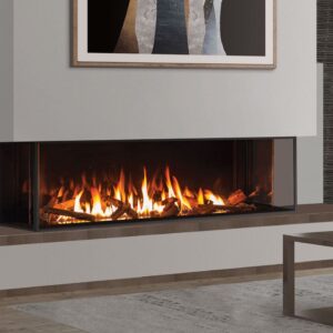 Stock Image - Urbana - U70 Screened Bay Fireplace Urbana Gas Bay Fireplace - Stove Depot and Chimney Works