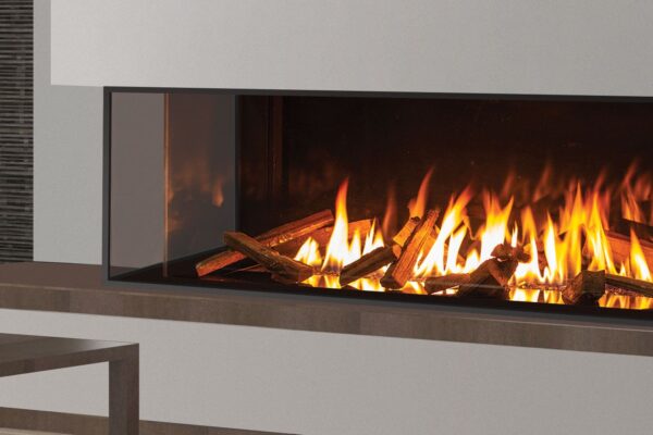 Stock Image - Urbana - U70 Screened Bay Fireplace Urbana Gas Bay Fireplace - Stove Depot and Chimney Works
