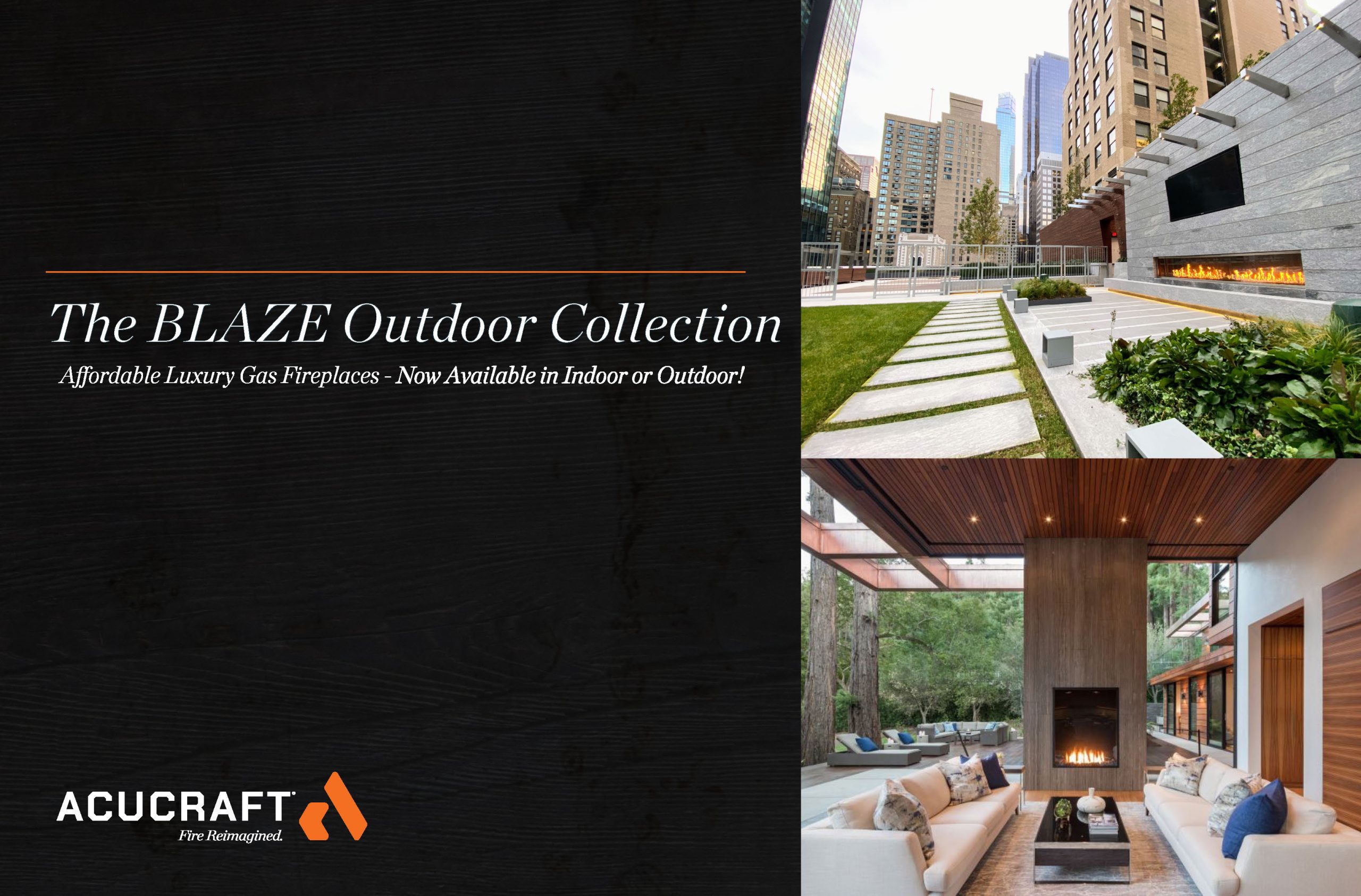 Acucraft Blaze Four-Sided Gas Fireplace - Image 2