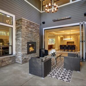 Acucraft American See-Through Wood Fireplace