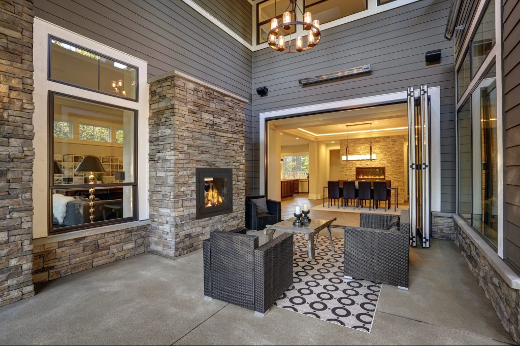 Acucraft American See-Through Wood Fireplace