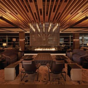 Acucraft Custom Four-Sided Gas Fireplace