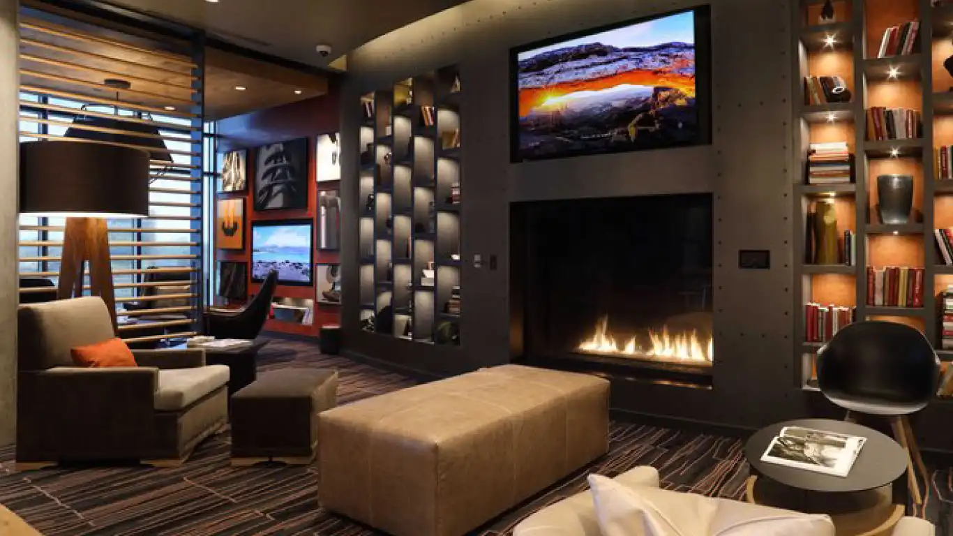 Acucraft Blaze Front & Right View Gas Fireplace - Image 23