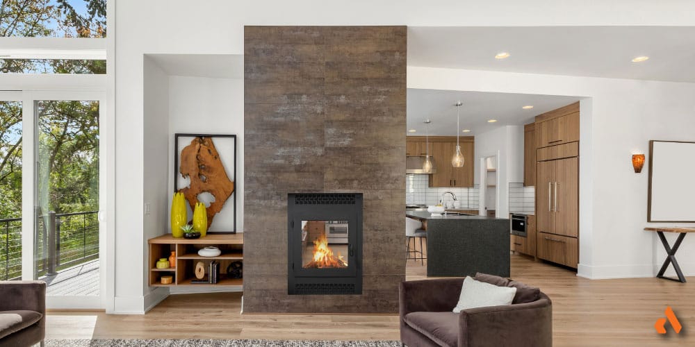 Acucraft American See-Through Wood Fireplace - Image 5