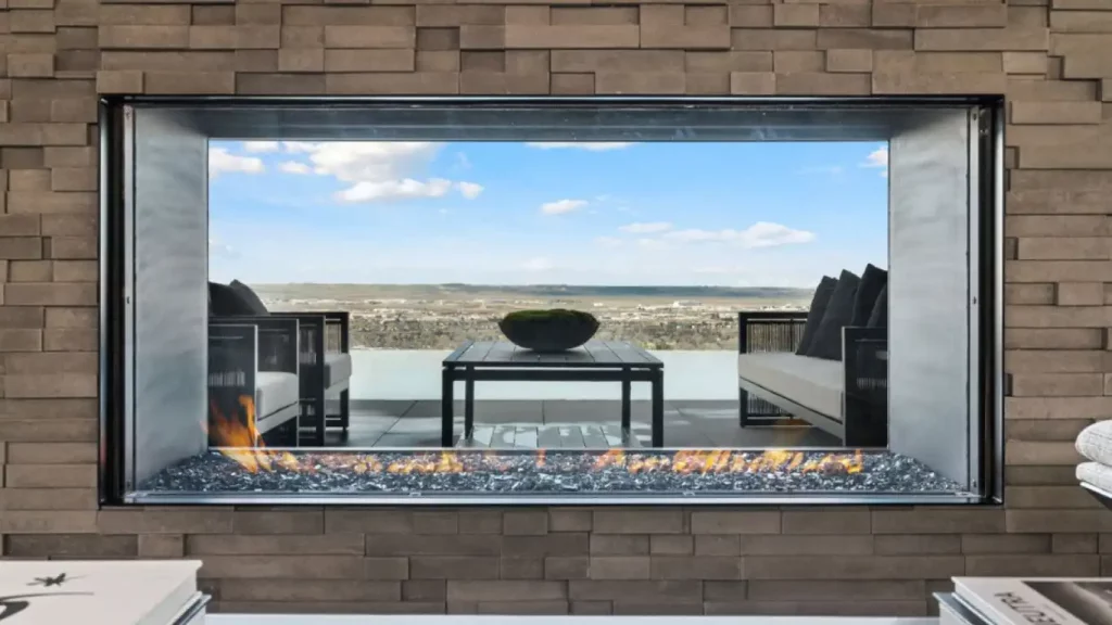 Acucraft Blaze Four-Sided Gas Fireplace - Image 4