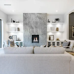 Acucraft Modern Vertical Direct Vent Gas Fireplace