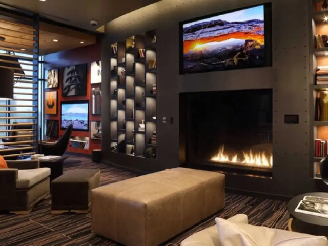 Acucraft Blaze Front & Right View Gas Fireplace - Image 22