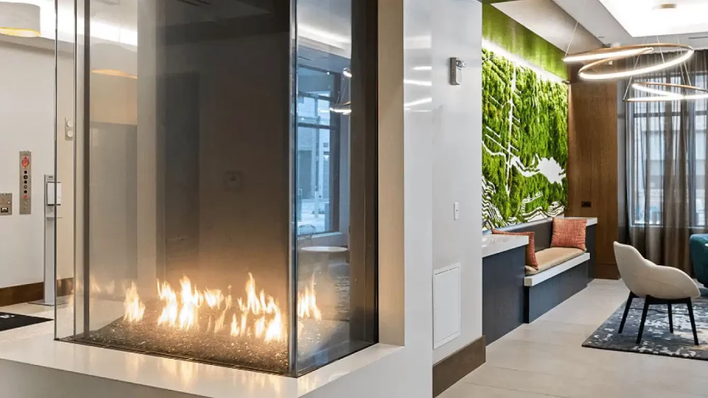 Acucraft Blaze Panoramic Gas Fireplace
