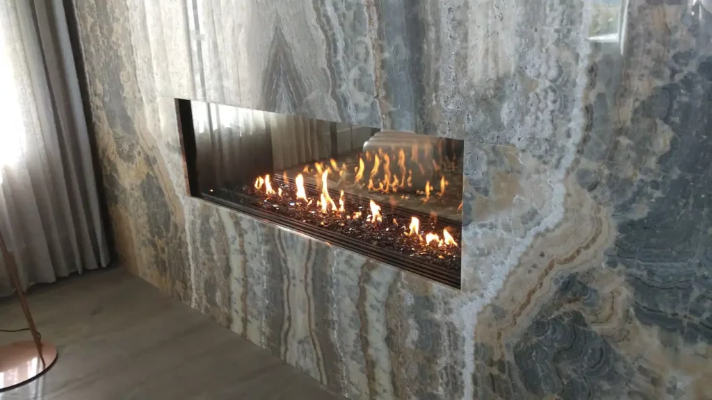 Acucraft Blaze See-Through Gas Fireplace Collection