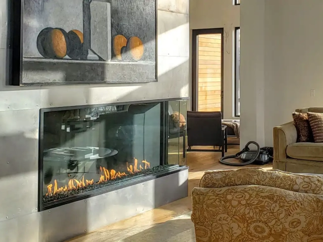 Acucraft Blaze Four-Sided Gas Fireplace - Image 10